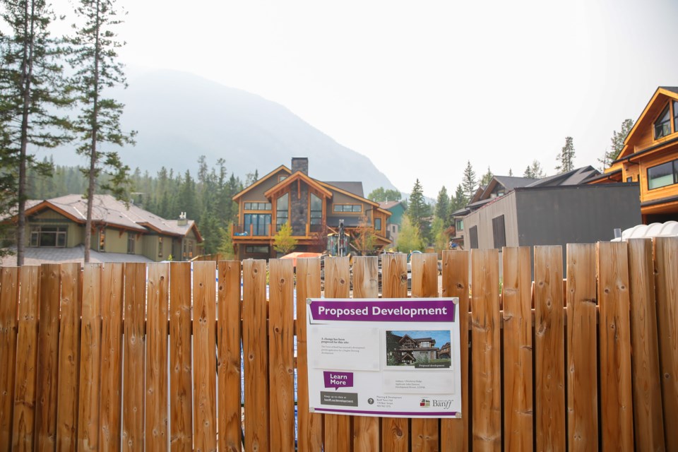 Proposed development on Kootenay Avenue in Banff on Saturday (Aug. 14). EVAN BUHLER RMO PHOTO