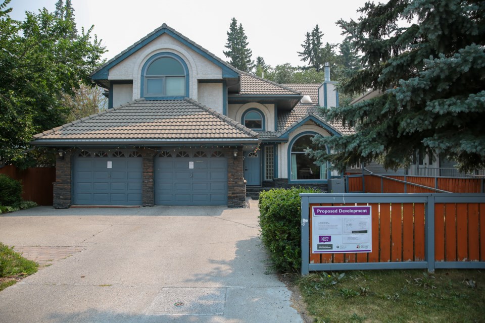 Proposed development on Squirrel Street in Banff on Saturday (Aug. 14). EVAN BUHLER RMO PHOTO