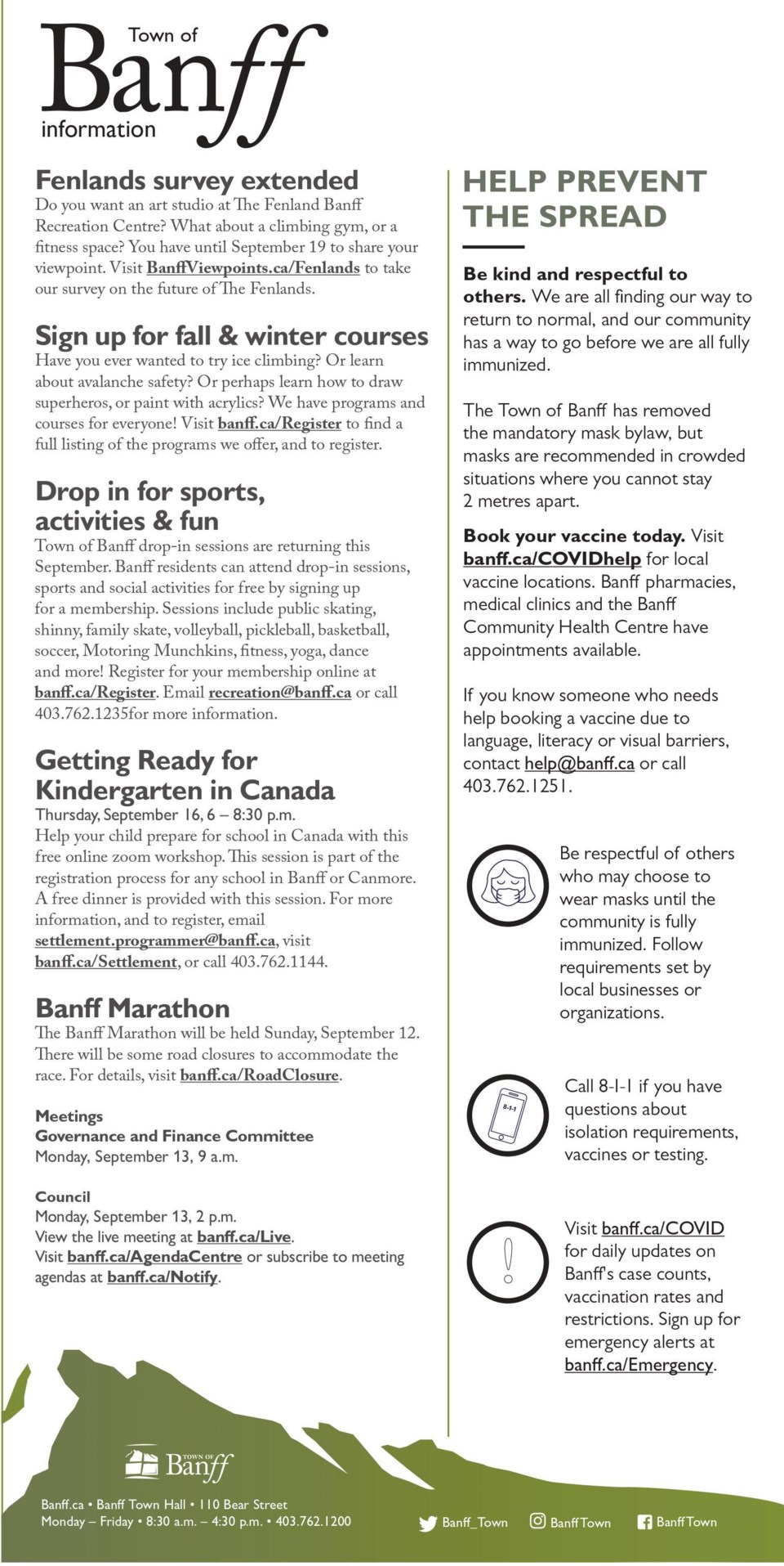 Public Notice – Town of Banff