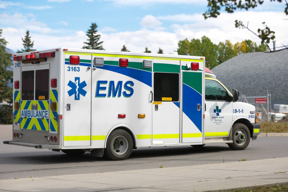 An Alberta Health Services ambulance. EVAN BUHLER RMO PHOTO