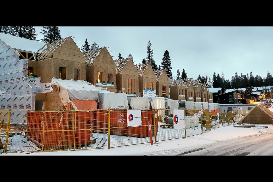 The Ravens Ridge condos on Lawrence Grassi Ridge are 10 new affordable housing units in Canmore Community Housing's inventory. The new units are expected to be completed early in 2022.

GREG COLGAN RMO PHOTO