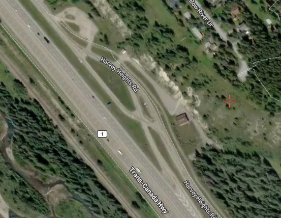 The existing off-ramp at Harvie Heights on the Trans-Canada Highway. A potential reconfiguration of the highway off-ramp in Harvie Heights – often referred to as the birdcage – could be taking place in the coming years.

HANDOUT