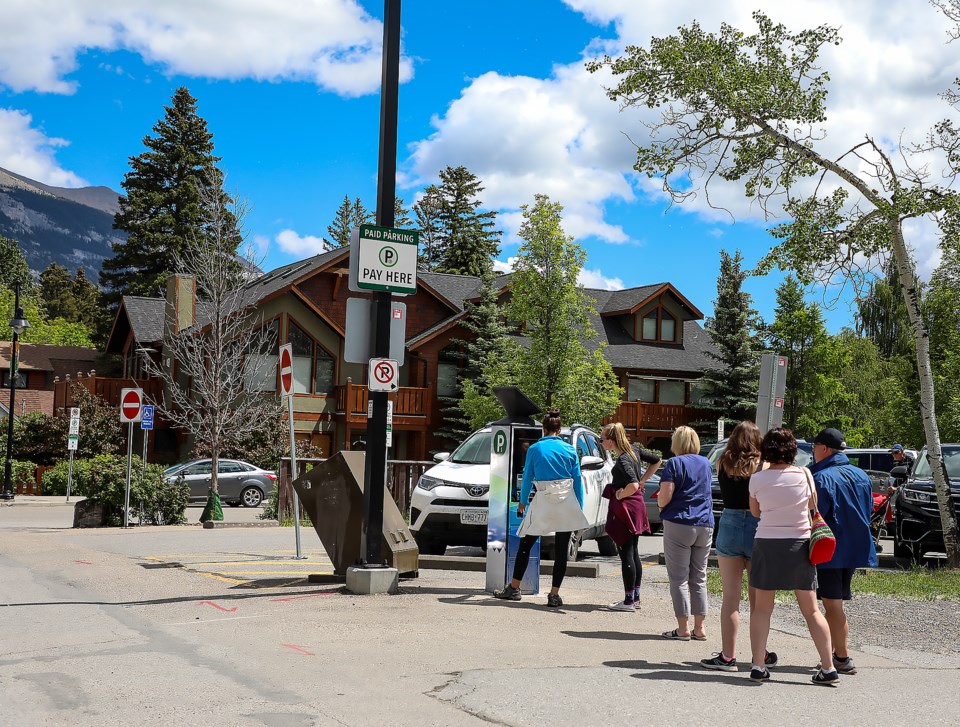 20220705 Paying for parking in downtown Canmore JH 0003