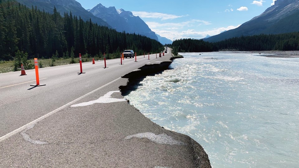 Icefield Parkway washout