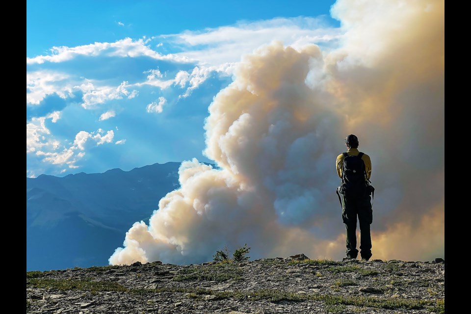 Smoke billows during the prescribed fire by Parks Canada in the Alexandra Valley from Aug. 18-23, 2022.

PHOTO COURTESY OF PARKS CANADA