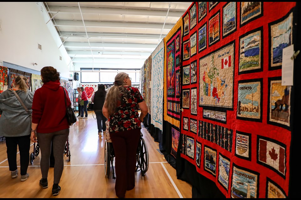 The Canadian Rockies Quilt Show was held at the Canmore Recreation Centre on Saturday (Sept. 24). JUNGMIN HAM RMO PHOTO
