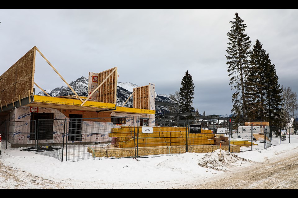 1200 2 Avenue construction in Canmore on Tuesday (Dec. 13). JUNGMIN HAM RMO PHOTO