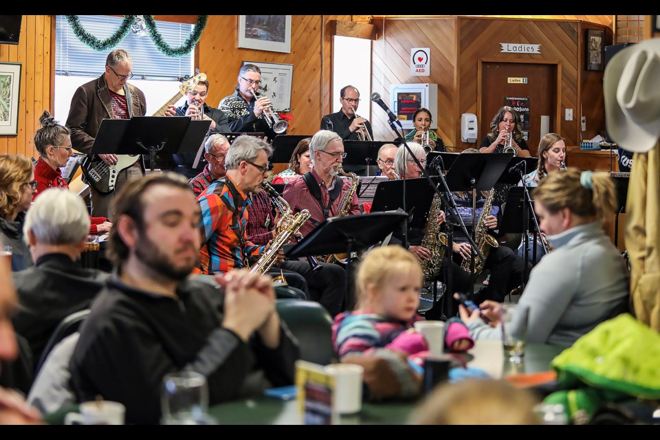 The Valley Winds Music Association performs in the Jazzy Big Band Christmas at the Canmore Legion on Saturday (Dec. 17).  JUNGMIN HAM RMO PHOTO