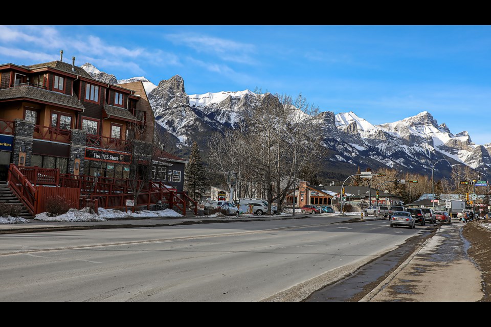 Railway Avenue in Canmore on Friday (Jan. 20). The second phase of the construction project could take place in 2024. JUNGMIN HAM RMO PHOTO
