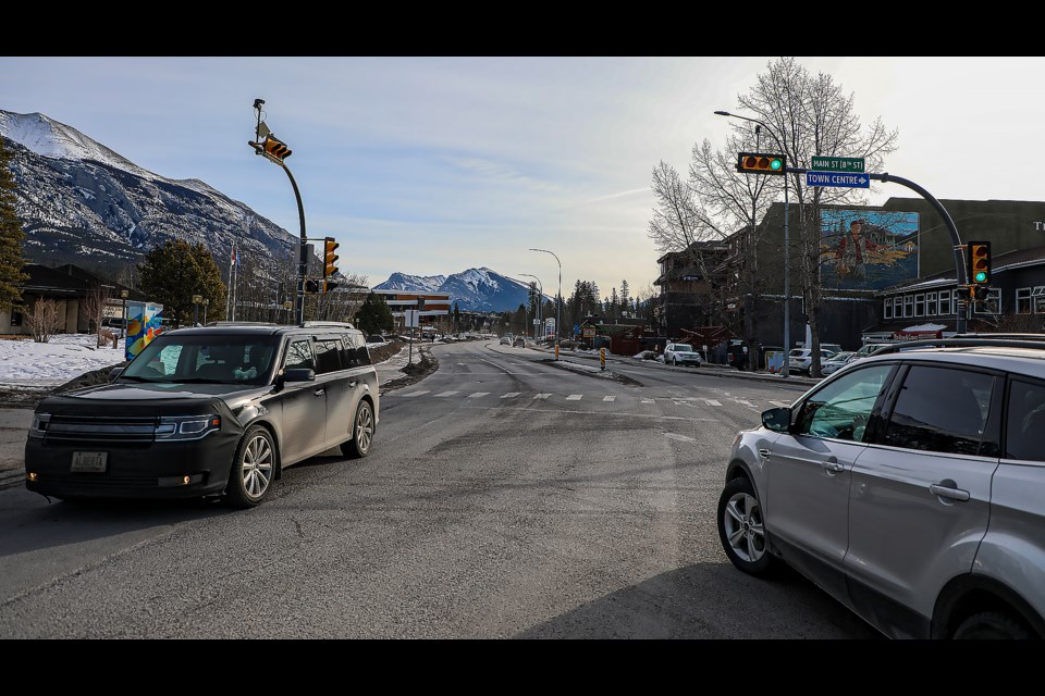 Railway Avenue in Canmore on Friday (Jan. 20). The second phase of the construction project could take place in 2024. JUNGMIN HAM RMO PHOTO