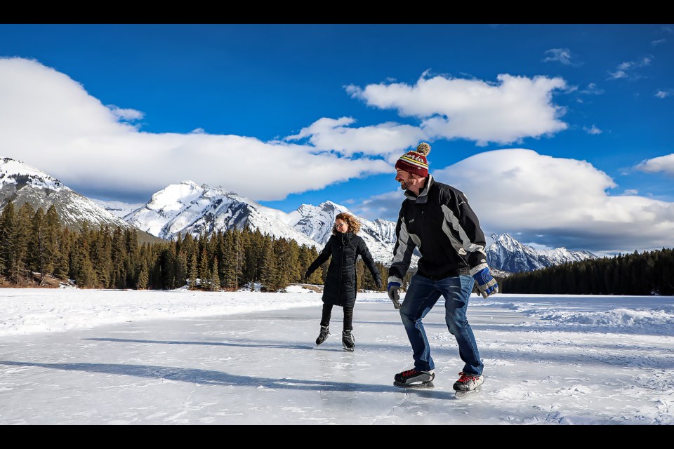 Johnson Lake is a popular place for skaters in winter. JUNGMIN HAM RMO PHOTO 
