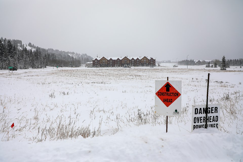 The vacant land near Palliser Trail on Tuesday (Feb. 21). The Town of Canmore is asking the province for a potential transfer of 2.8 hectares of land to help its ongoing housing crisis. JUNGMIN HAM RMO PHOTO