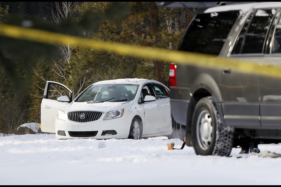 A white Buick with multiple bullet holes remained behind police tape near 11 Avenue and 15 Street on Saturday (Feb. 25). The vehicle was removed Saturday evening as RCMP completed the on scene investigation.

GREG COLGAN RMO PHOTO
