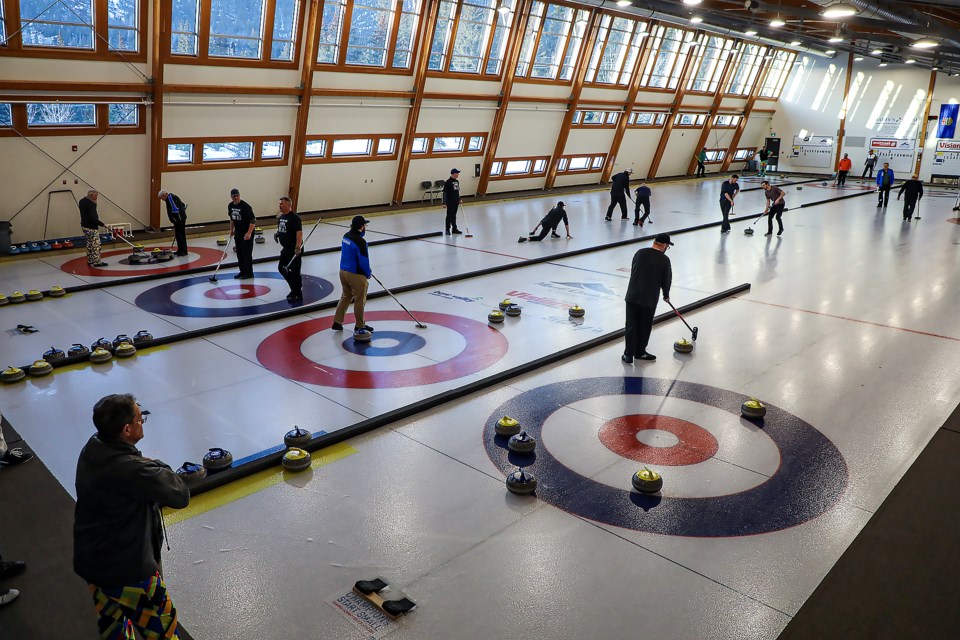 The Banff men's bonspiel was held at the Fenlands Banff Recreation Centre on Friday (March 17). JUNGMIN HAM RMO PHOTO