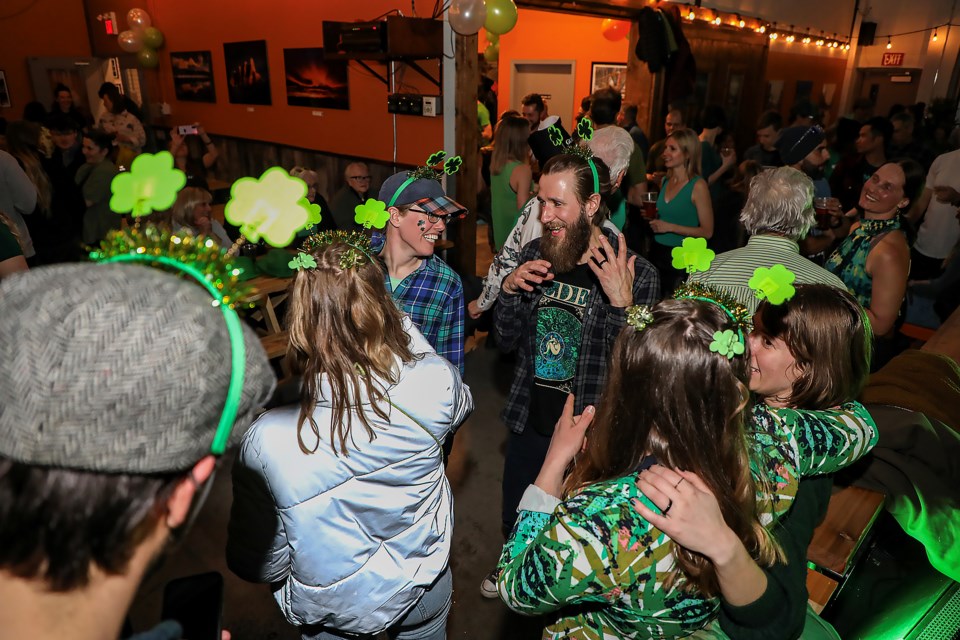 St. Paddy's Day at Canmore Brewing Company was packed on Friday (March 17) to celebrate the popular event. JUNGMIN HAM  RMO PHOTO