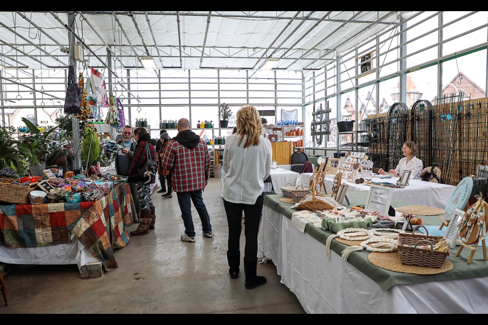 A winter garden market involving various local artisans was held at the Bow Valley Garden Centre on Saturday (March 25). JUNGMIN HAM RMO PHOTO