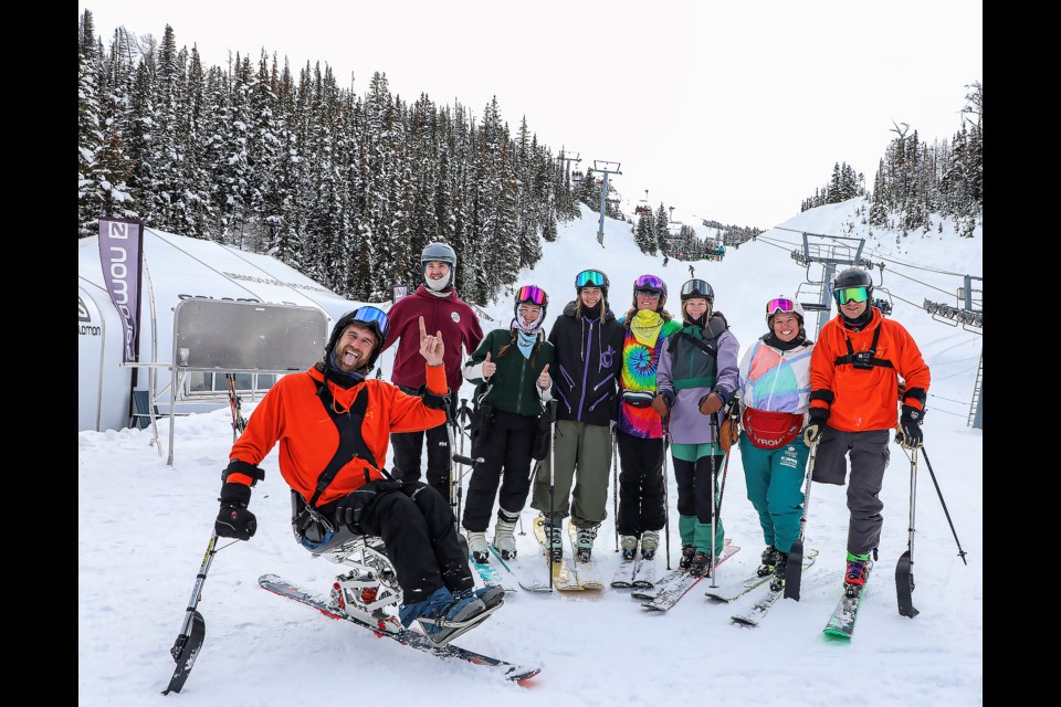 The annual ShredAbility event, the biggest fundraiser of the season for Rocky Mountain Adaptive, took place at Sunshine Village Ski Resort in Banff National Park on Saturday (April 15). JUNGMIN HAM RMO PHOTO 