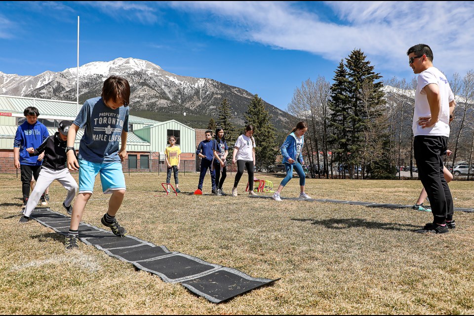 AB HUB Athlete By Design Canmore Camp was held at the Canmore Recreation Centre on Saturday (April 29). JUNGMIN HAM RMO PHOTO