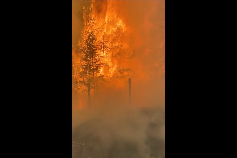 A prescribed fire near the Banff townsite got out of control on May 3, 2023, burning about three hectares. FACEBOOK PHOTO