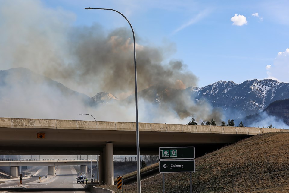 A prescribed fire in Banff National Park near the Town of Banff got out of control as of Wednesday afternoon (May 3). JUNGMIN HAM RMO PHOTO