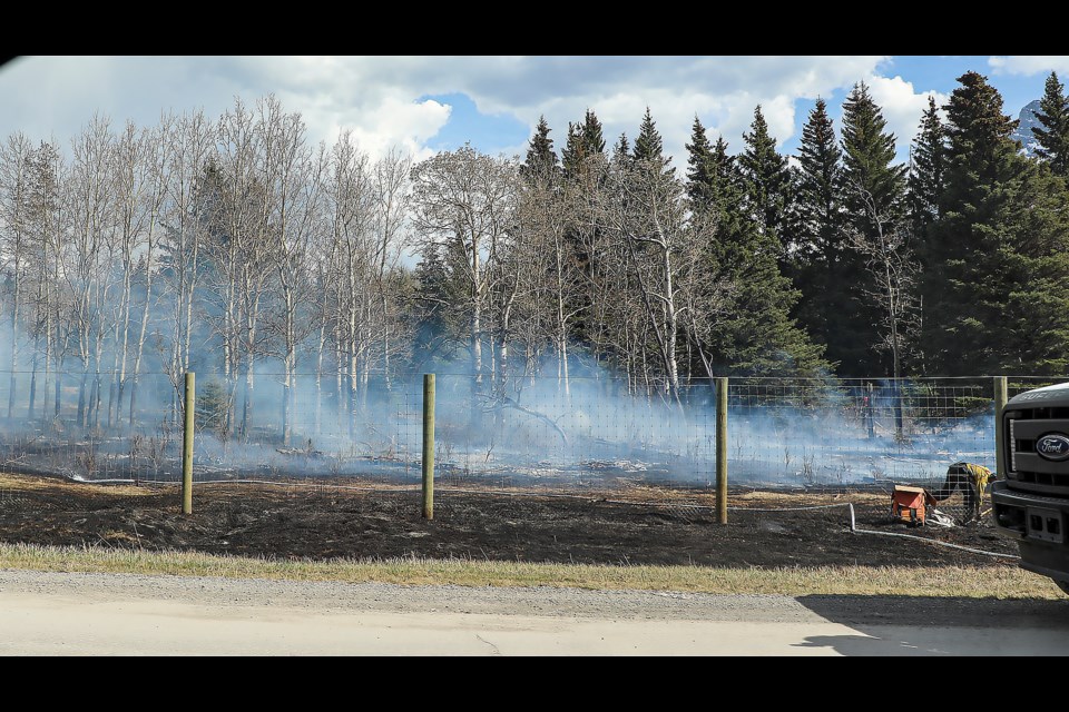 A prescribed fire in Banff National Park near the Town of Banff got out of control as of Wednesday afternoon (May 3). JUNGMIN HAM RMO PHOTO 