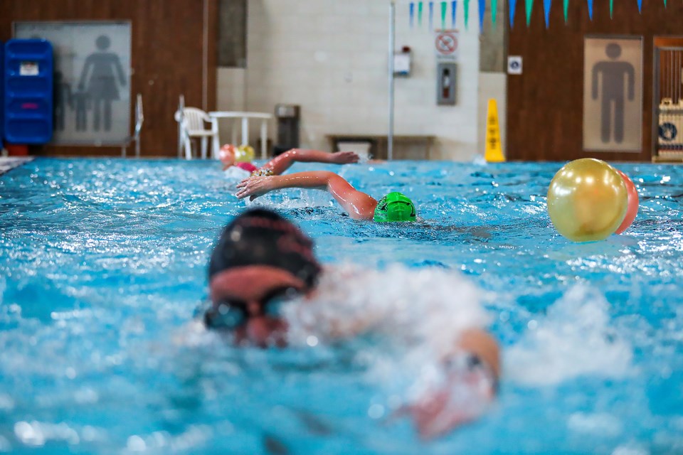 The 2023 Fearless Warrior 500m & 1900m Pool Swim event launched at Elevation Place in Canmore on Sunday (May 7). JUNGMIN HAM RMO PHOTO