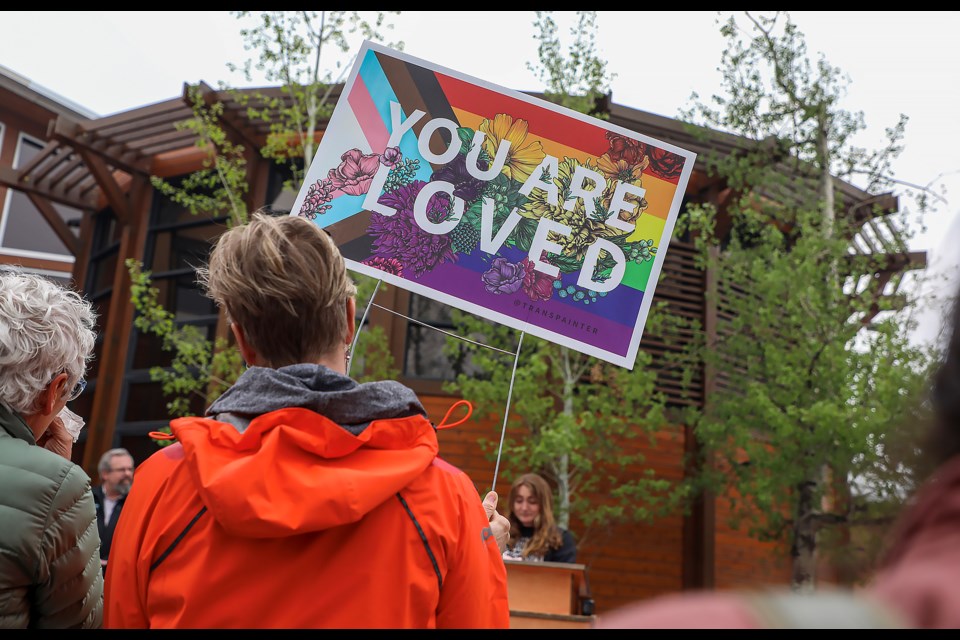 The Town of Canmore hosted its annual Pride flag raising event at the Civic Centre in Canmore on Wednesday (May 17). JUNGMIN HAM RMO PHOTO 