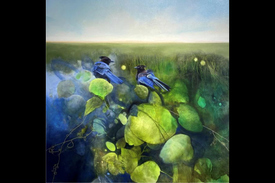 Fable of Shallow Water, an acrylic painting by Nikol Haskova will be on display as part of the Whyte Museum's For the Birds exhibit, opening Friday (June 16).

PHOTO COURTESY THE WHYTE MUSEUM