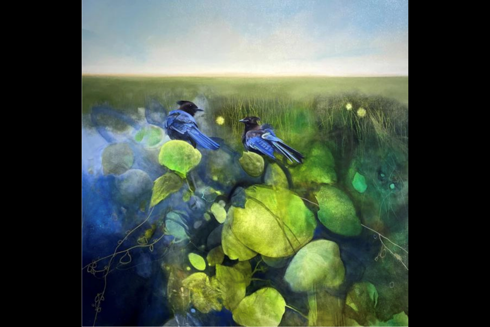 Fable of Shallow Water, an acrylic painting by Nikol Haskova will be on display as part of the Whyte Museum's For the Birds exhibit, opening Friday (June 16).

PHOTO COURTESY THE WHYTE MUSEUM