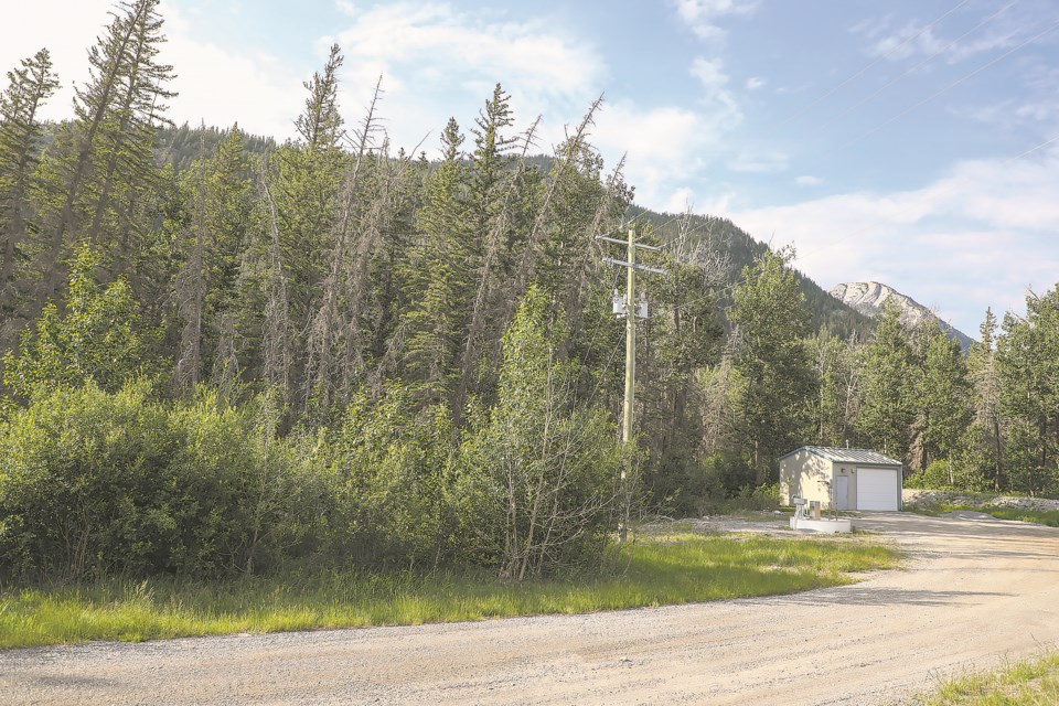 The lands for Exshaw Mountain Gateway area structure plan in Exshaw on Tuesday (June 27), which was approved by MD of Bighorn council. JUNGMIN HAM RMO PHOTO