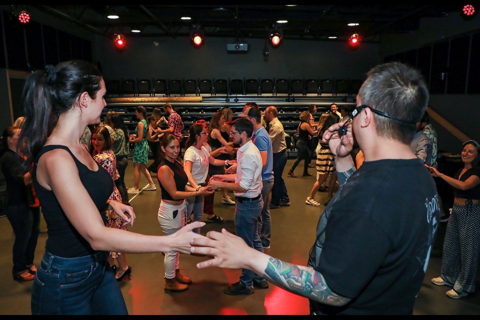 More than 50 people came out to the Bow Valley's new Latin dance party monthly salsa socials with Salsa Canmore at artsPlace in Canmore on Friday (July 14). JUNGMIN HAM RMO PHOTO
