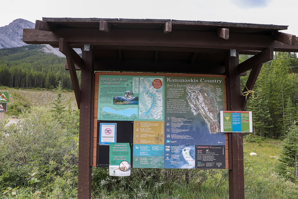 Spray Lakes West Campground in Kananaskis Country on Friday (Aug.11). JUNGMIN HAM RMO PHOTO