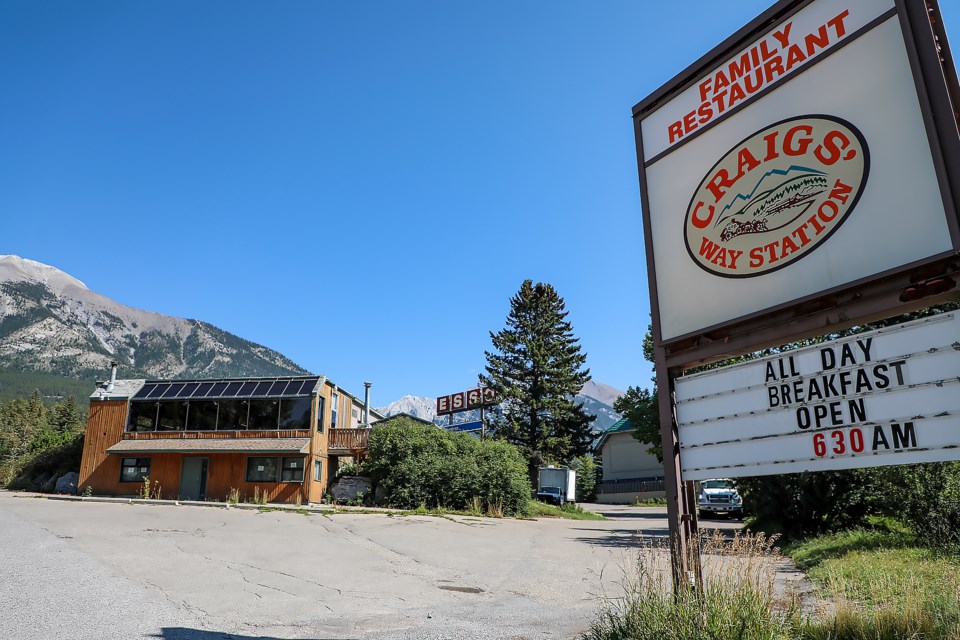 Craig's Way Station at 1727 Mountain Ave. in Canmore on Friday (Sep. 1). The Canmore Planning Commission approved a 66-unit visitor accommodation for the site. JUNGMIN HAM RMO PHOTO 