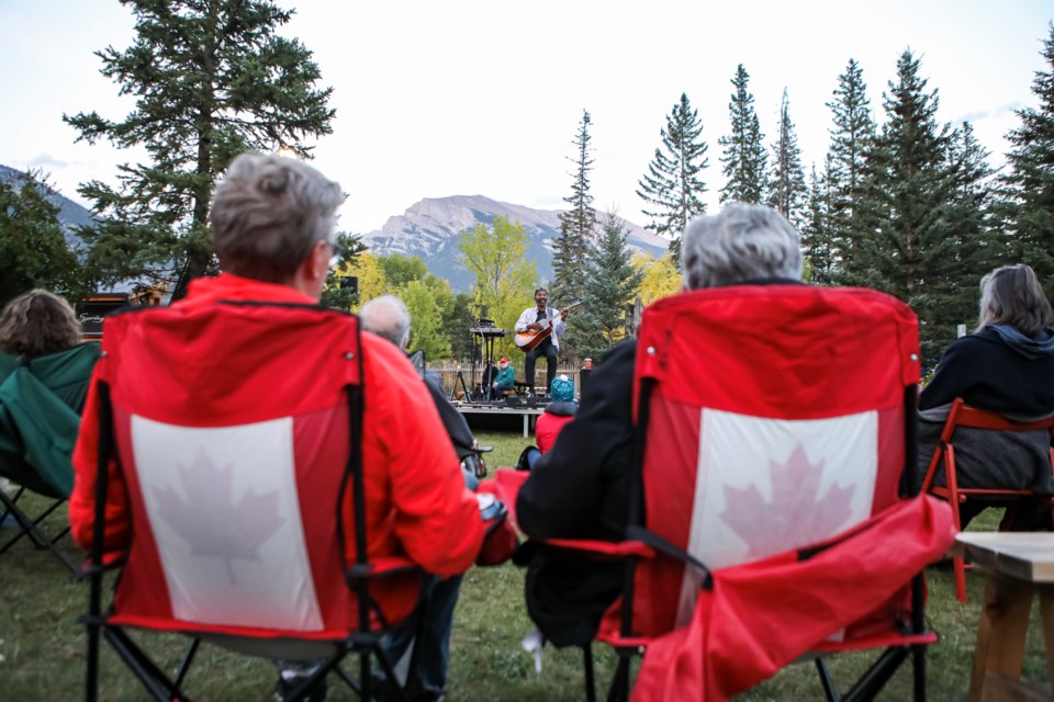 Concert in the Garden was held with a night of great music by musician Charlie B at the North West Mounted Police Barracks (NWMP) in Canmore on Friday (Sept. 8). Non-perishable items for the Canmore Food Bank were collected at the event. JUNGMIN HAM RMO PHOTO