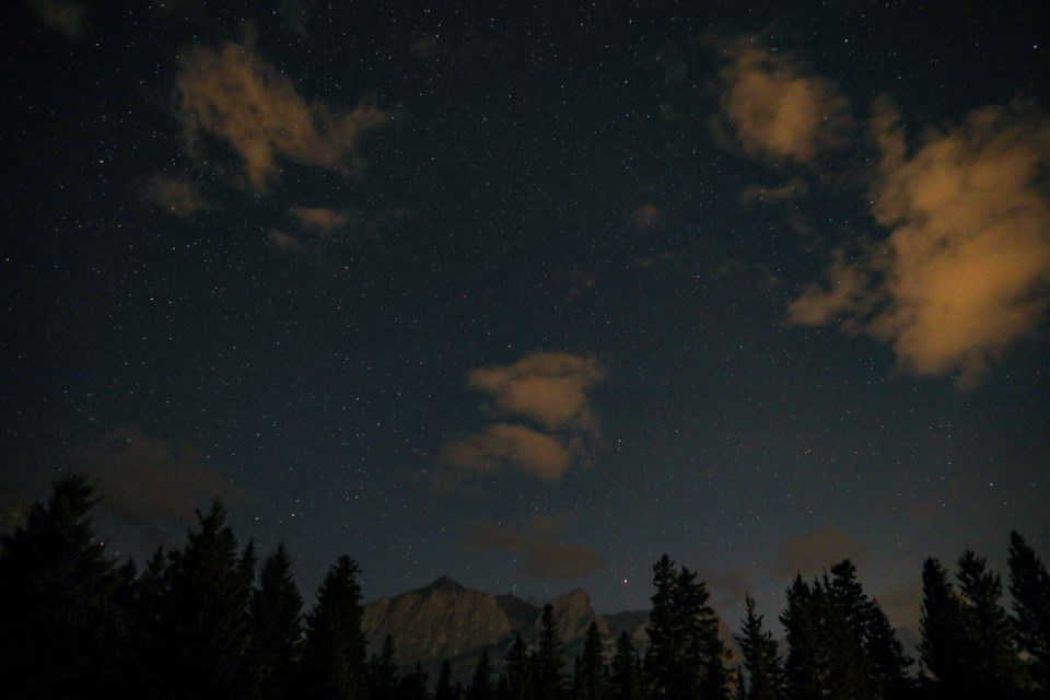 A look at the "Dark Sky" at Millennium Park in Canmore on Friday (Oct. 13). JUNGMIN HAM RMO PHOTO