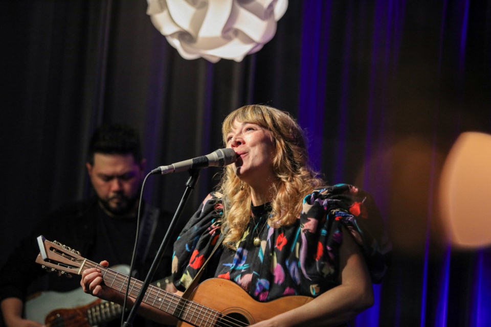 Jill Barber, a three-time Juno Award nominated singer-songwriter, performs at Communitea in Canmore on Friday (Nov. 3). JUNGMIN HAM RMO PHOTO