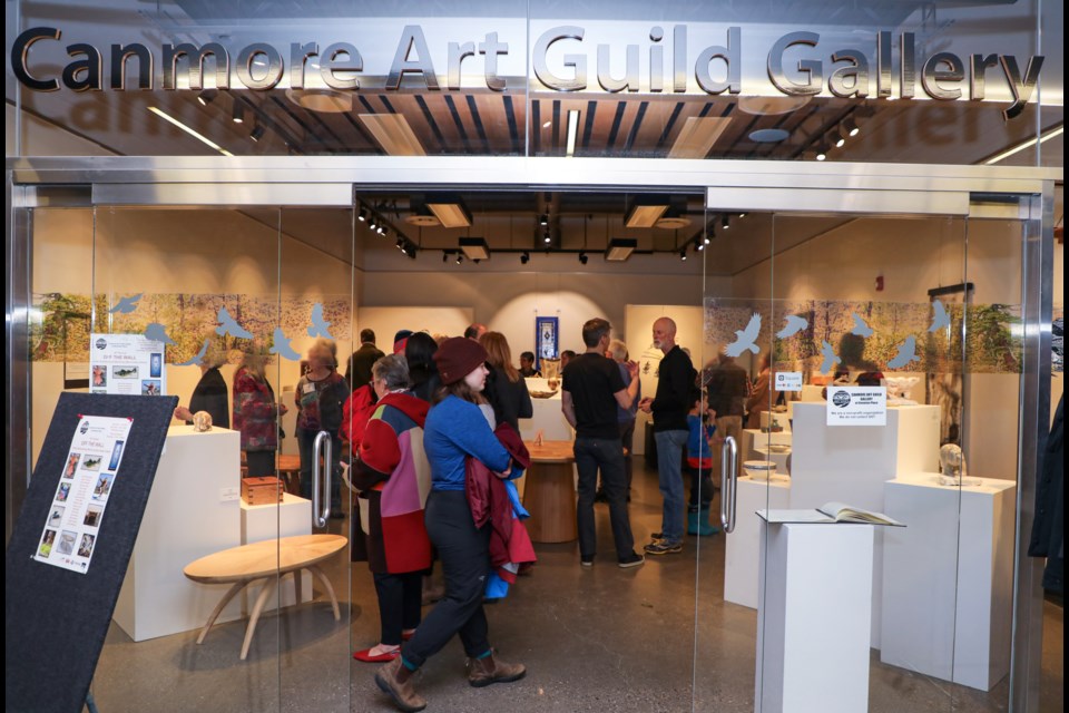 The 18th annual Off the Wall Show had its opening reception at the Canmore Art Guild Gallery on Friday (Nov. 3). "Off the Wall Show” exhibition will be running at the Canmore Art Guild Gallery until Nov. 26. JUNGMIN HAM RMO PHOTO
