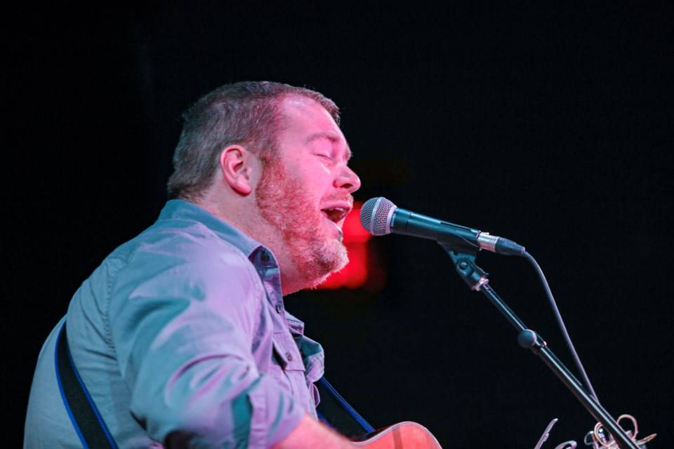 Canadian folk singer and guitarist Matthew Byrne serenades the crowd at artsPlace in Canmore on Thursday (Nov. 9). JUNGMIN HAM RMO PHOTO