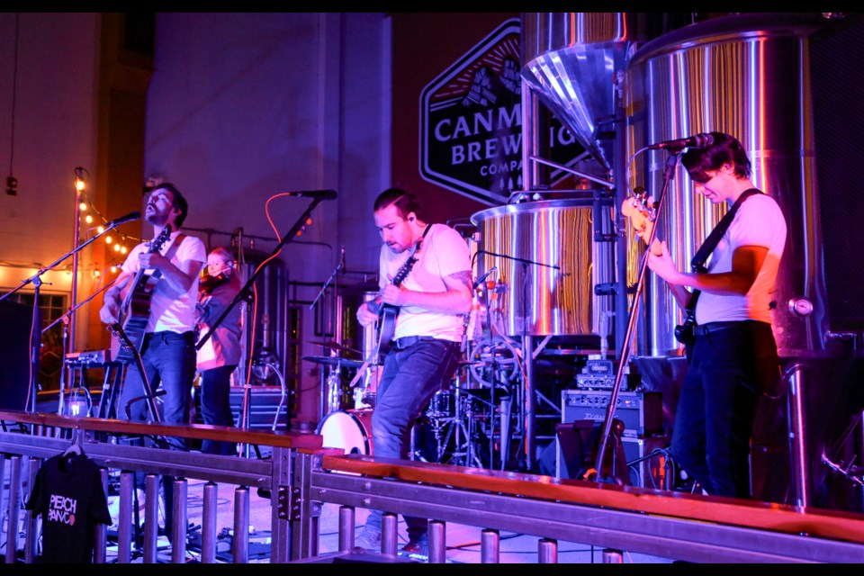Indie rock band Peach Panic performs at the Canmore Brewing Company on Friday (Nov. 10). JUNGMIN HAM RMO PHOTO 