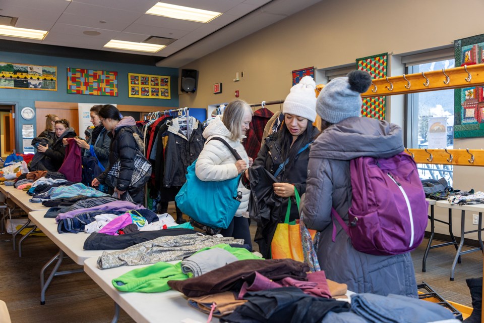 The Canmore Public Library hosted Frost Moon Swap, an event to share winter items for free in partnership with the Homelessness Society of the Bow Valley, to help the community of Canmore get ready for the winter on Saturday (Nov. 25). JUNGMIN HAM RMO PHOTO