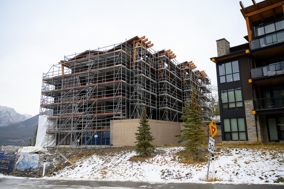 Ongoing construction in the Stewart Creek area of Three Sisters Mountain Village on Tuesday (Dec. 5). MATTHEW THOMPSON RMO PHOTO