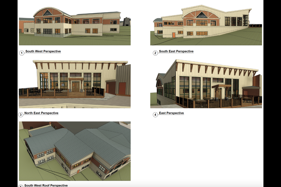 A conceptual design for a possible addition to Canmore Collegiate High School that was approved by Canmore council on Dec. 5, 2023. HANDOUT