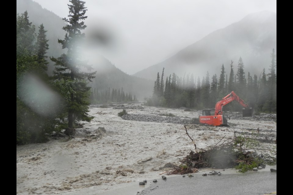 Exshaw flood damage in 2013. RMO FILE PHOTO  