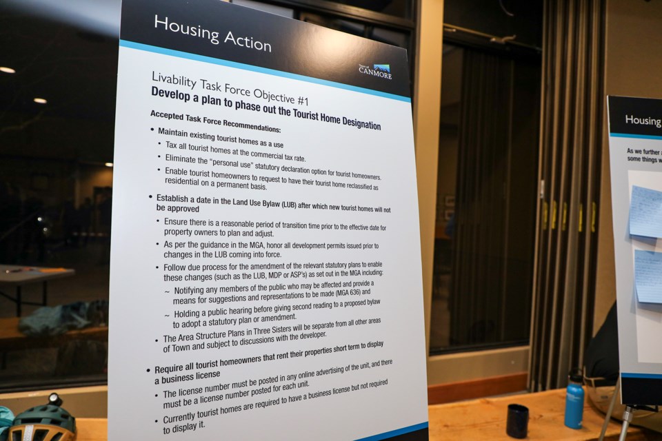 A Housing Action information session with members of the Livability Task Force was held at the Canmore Civic Centre on Wednesday (Jan. 31). JUNGMIN HAM RMO PHOTO 