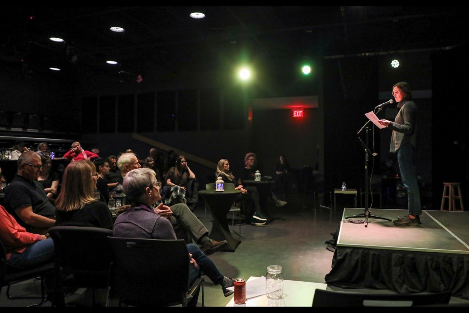 The inaugural community Poetry Nights was hosted by Canmore Poet Laureate Tim Murphy and Canmore poet Brittany Burr at artsPlace in Canmore on Friday (Feb. 2). The next Poetry Night is May 4. JUNGMIN HAM RMO PHOTO