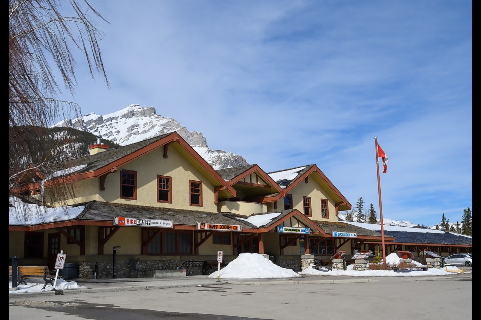 The train station in Banff on Thursday (March 14). MATTHEW THOMPSON RMO PHOTO