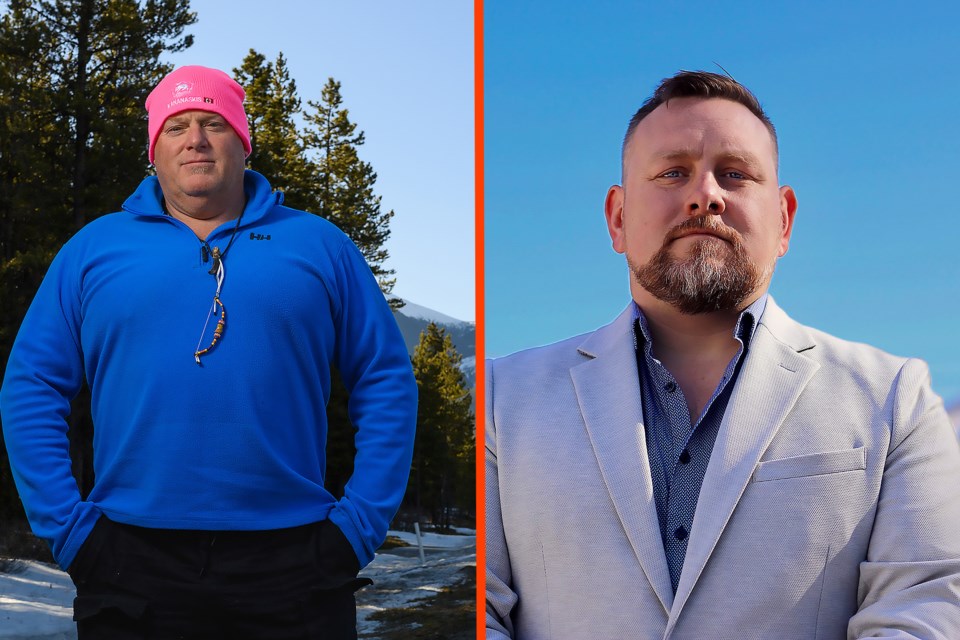 The two candidates running in KID councils March 28 byelection. Ken Hoover, left, and Cody English, right. MATTHEW THOMPSON RMO FILE PHOTO AND SUBMITTED PHOTO