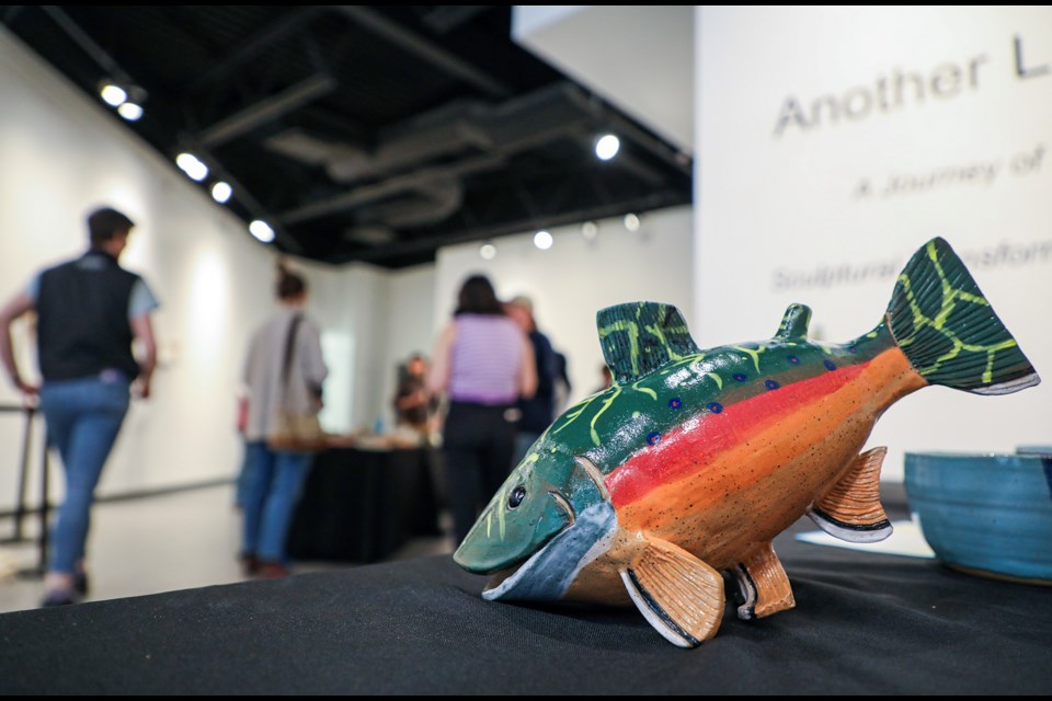 A potluck gathering celebrating Bow Valley potters and pottery enthusiasts was held at artsPlace in Canmore on Wednesday (April 17). JUNGMIN HAM RMO PHOTO