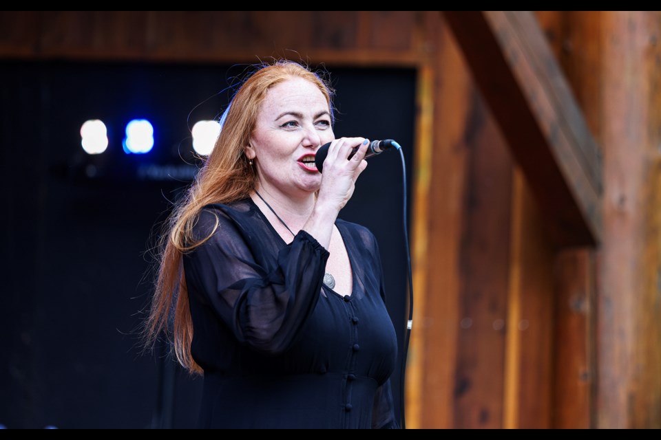 Soprano Anna Pompeva peforms at United Fest at Centennial Park in Canmore on Saturday (Aug. 24). JUNGMIN HAM RMO PHOTO