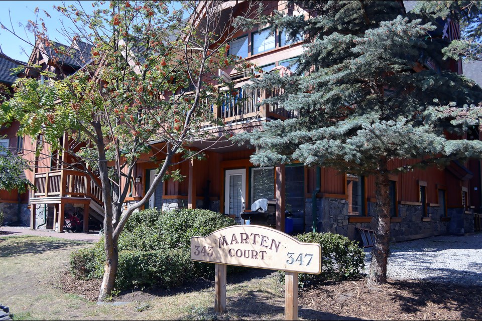 The apartment at 347 Marten St. in Banff where John Sproule was arrested on Sept. 3, 2025. RMO FILE PHOTO